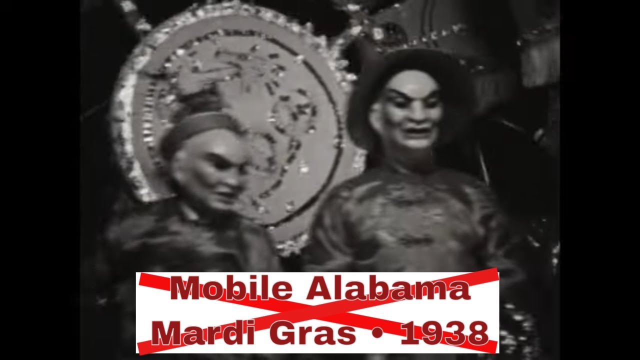 1938 MOBILE ALABAMA HOME MOVIE   AZALEA TRAIL, MARDI GRAS PARADE  KNIGHTS OF REVELRY   GG34275
