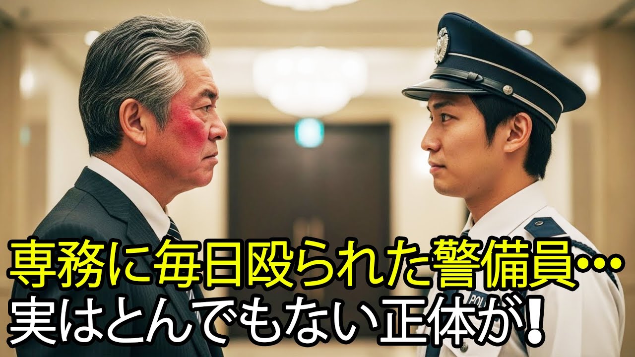 専務に毎日殴られた警備員…実はとんでもない正体が!