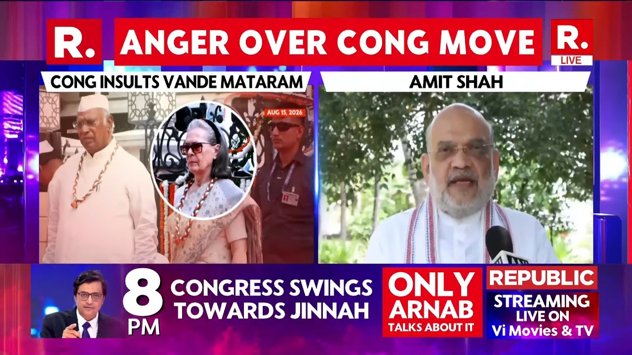 LIVE: Amit Shah ATTACKS Congress Over Vande Mataram Row | &ldquo;Opposed It in 1937 For Appeasement&rdquo;