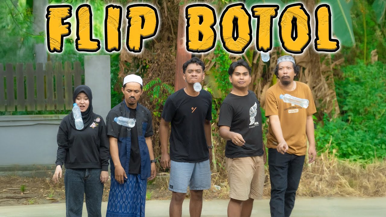 NGABUBURIT IKUT LOMBA FLIP BOTOL