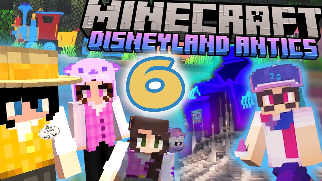 RIDING OUR FAVORITE RIDES! | Minecraft Disneyland Antics 6 (ft. ImagineFun Cast Members!)