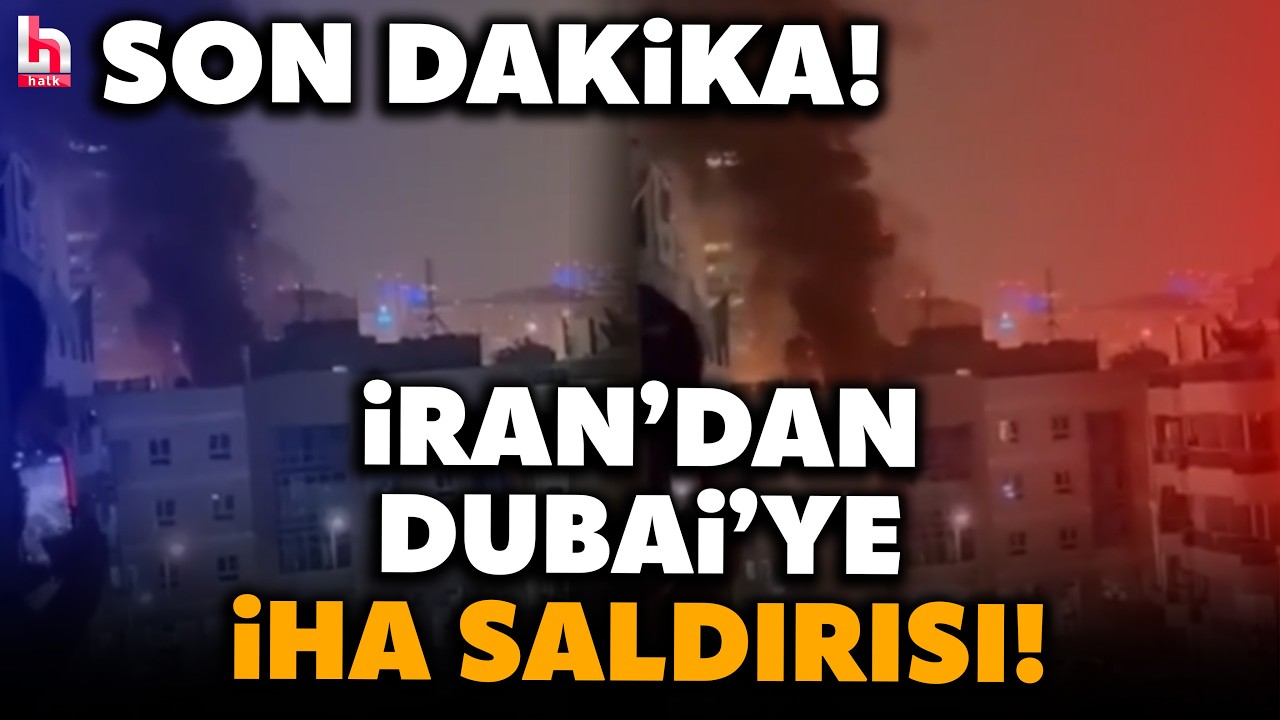 iRAN'DAN iHA SALDIRISI! Dubai'de patlama sonrası ABD Konsolosluğu'nun yakınında yangın çıktı!