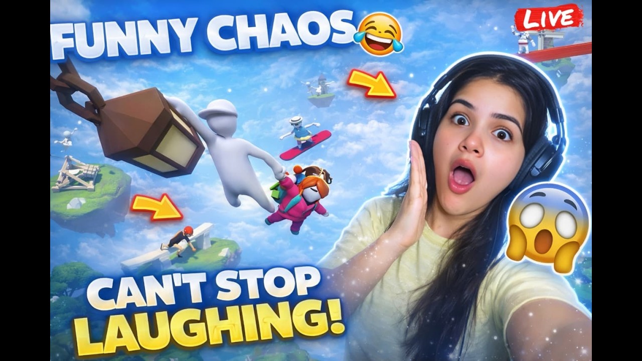 🔴 LIVE Human Fall Flat CHAOS 😂🎮 | Surbhi Slayer