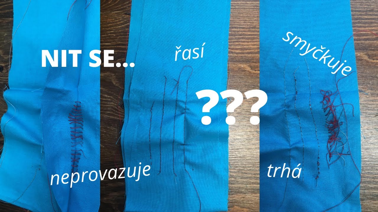 JAK OPRAVIT VADNÝ STEH - napětí vrchní a spodní nitě // Šijeme s MeChic
