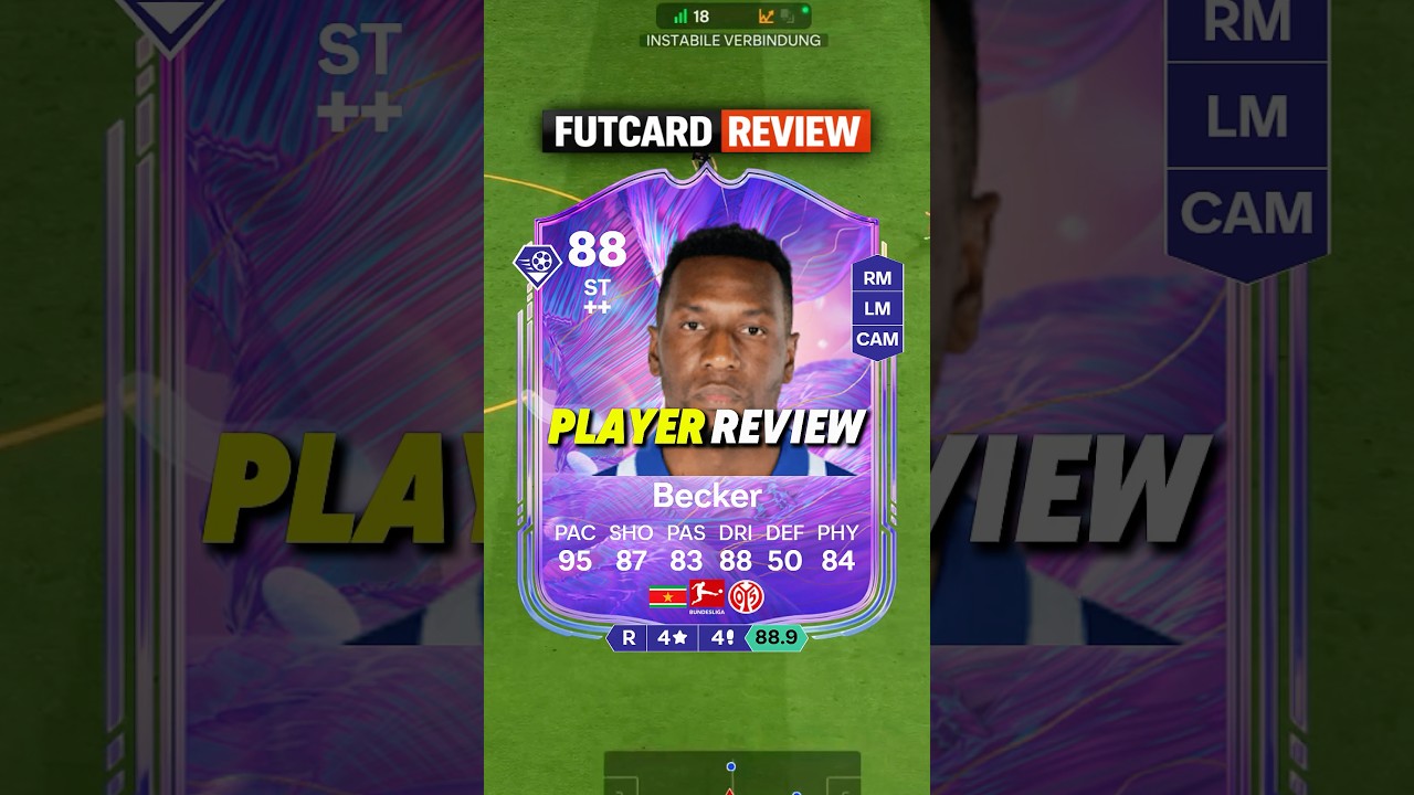 🇸🇷 88 BECKER Review in FC26 - CLUNKY 😭 #fc26 #fantasy #fc #becker #review #fifa #ultimateteam