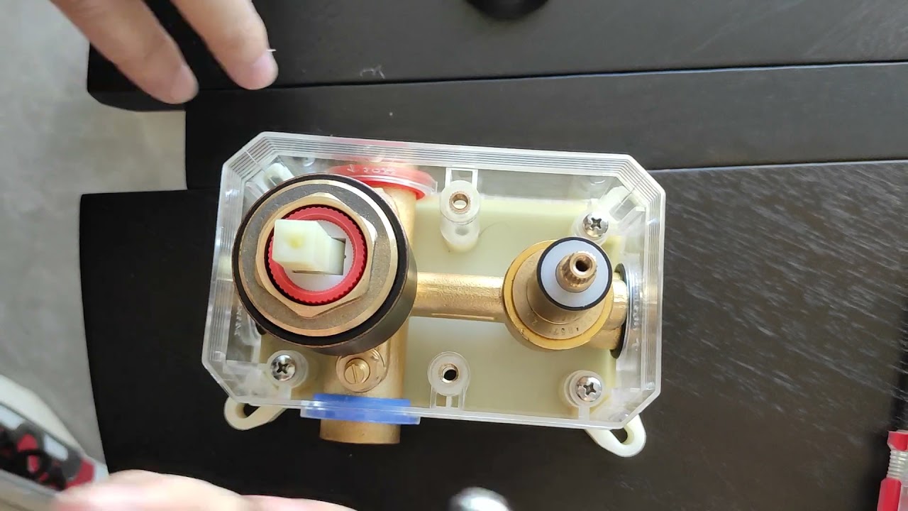 E-install the valve cartridge
