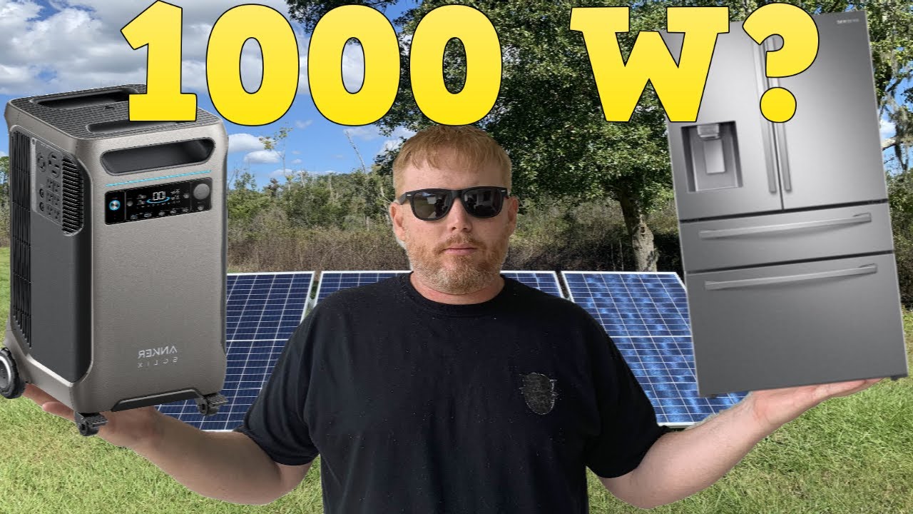 Off-Grid Power Test: Will 1000 Watts of Solar Keep My Fridge Running on the Anker SOLIX F3800?