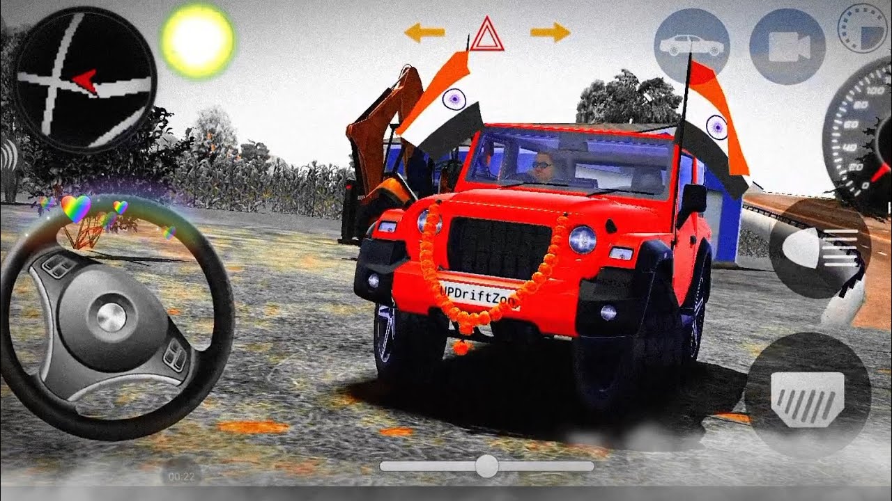 😎 Dollar ( Song ) Modified Mahindra Thar Car Games: Indian Cars simulator game || (Gadi wala Game)