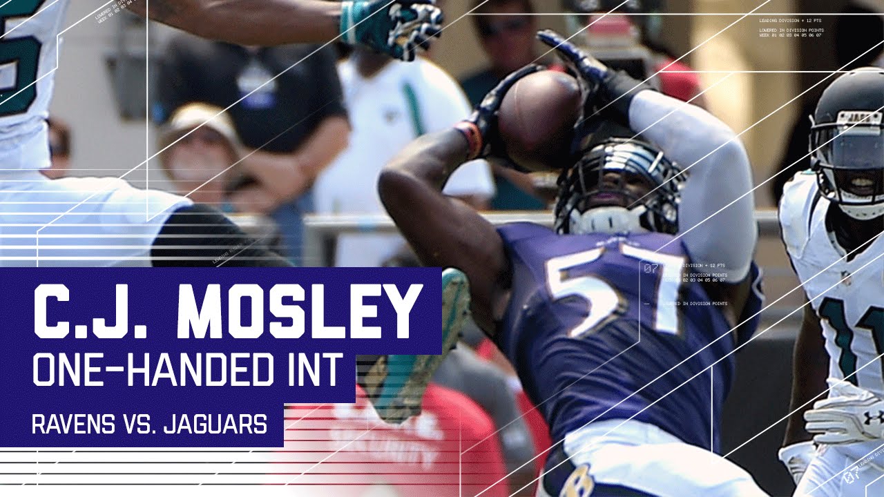 C.J. Mosley Makes Amazing One-Handed INT! | Ravens vs. Jaguars | NFL