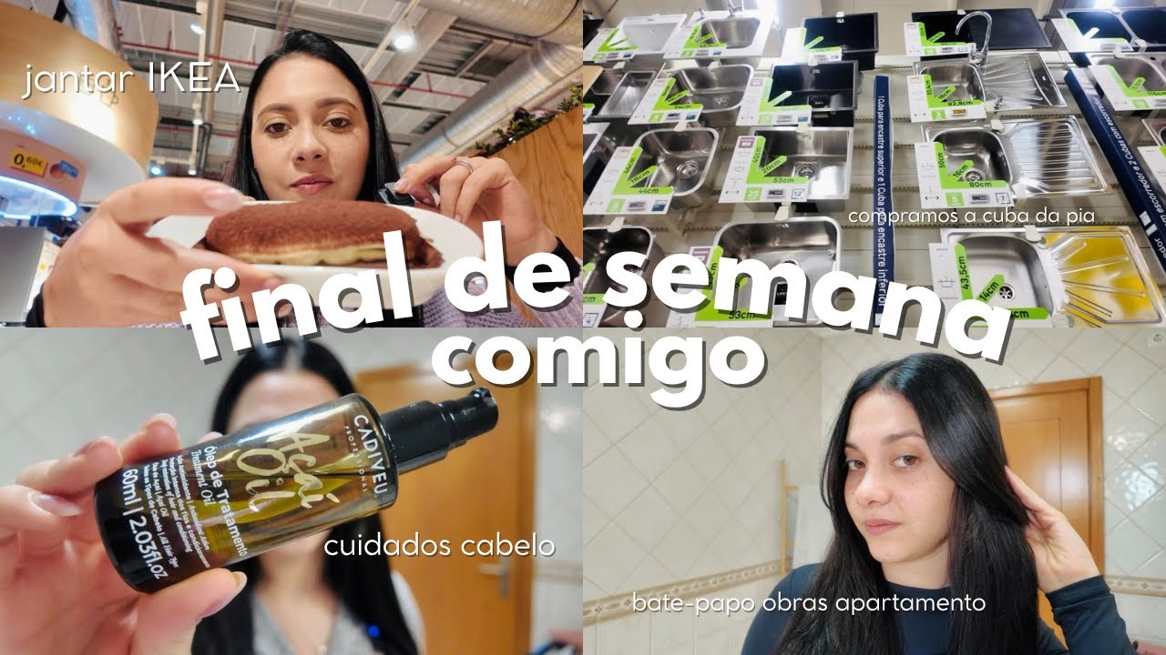 vlog final de semana ♡ compramos a pia, jantar no IKEA, atualização pedra cozinha