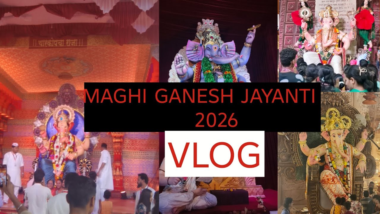 KANDIVALI CHA RAJA |CHARKOP MAGHI GANESH DARSHAN |VLOG #charkop#maghiganeshotsav #explorer