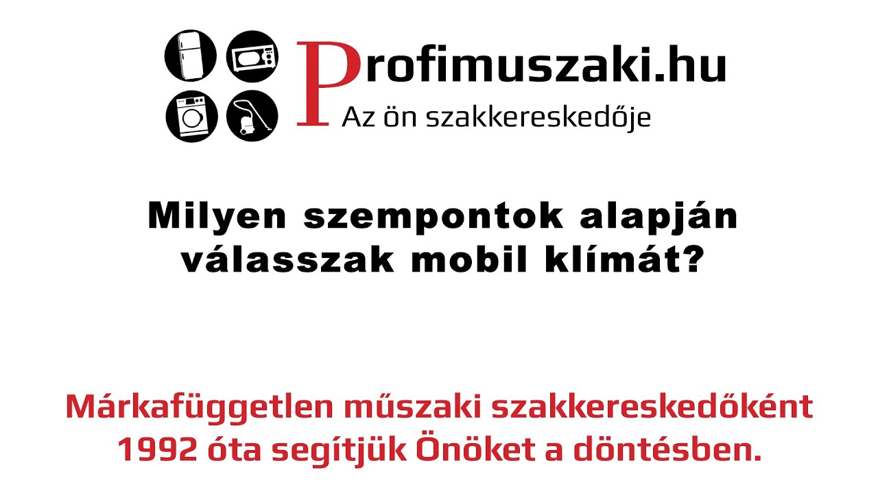 Milyen szempontok alapján válasszak mobil klímát?