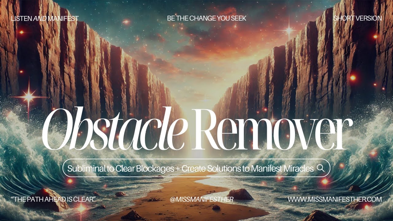 🙏 PROBLEMS SOLVED Subliminal 🌊 Remove Obstacles, Clear Blocks + Create Solutions 💫MANIFEST with EASE