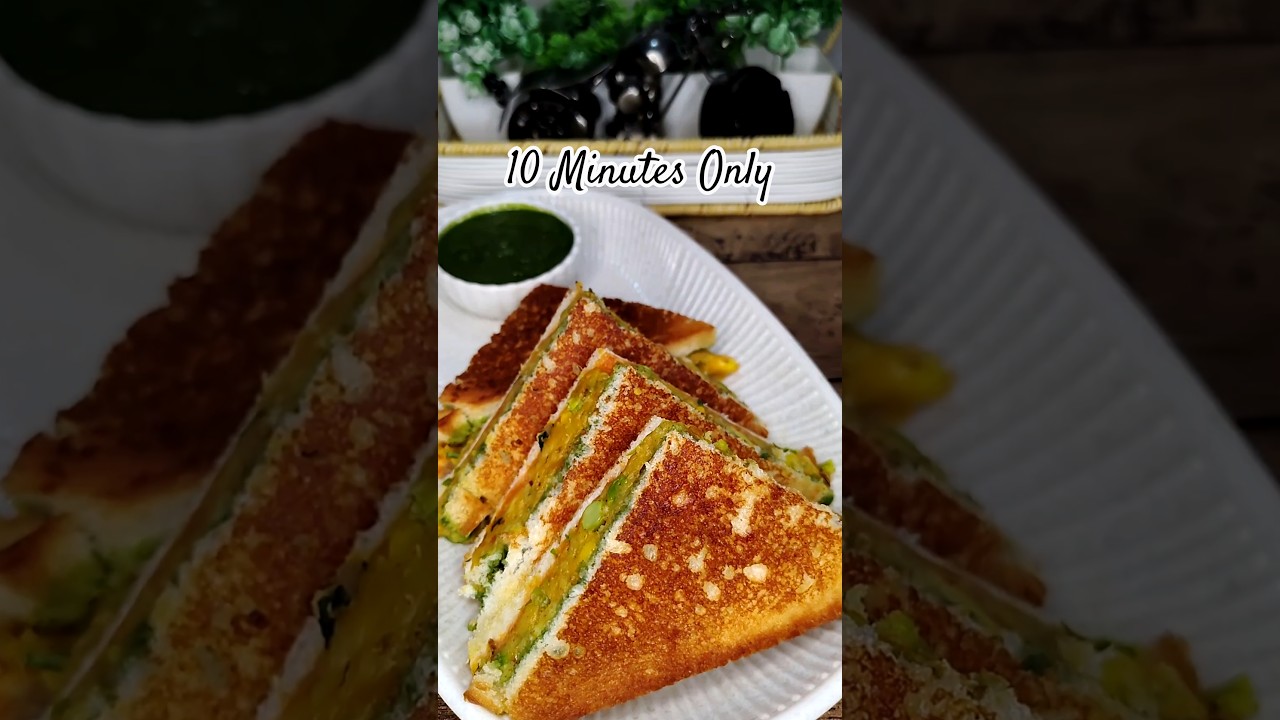 Masala Aloo Sandwich | Indian Street potato sandwich #shorts #recipe