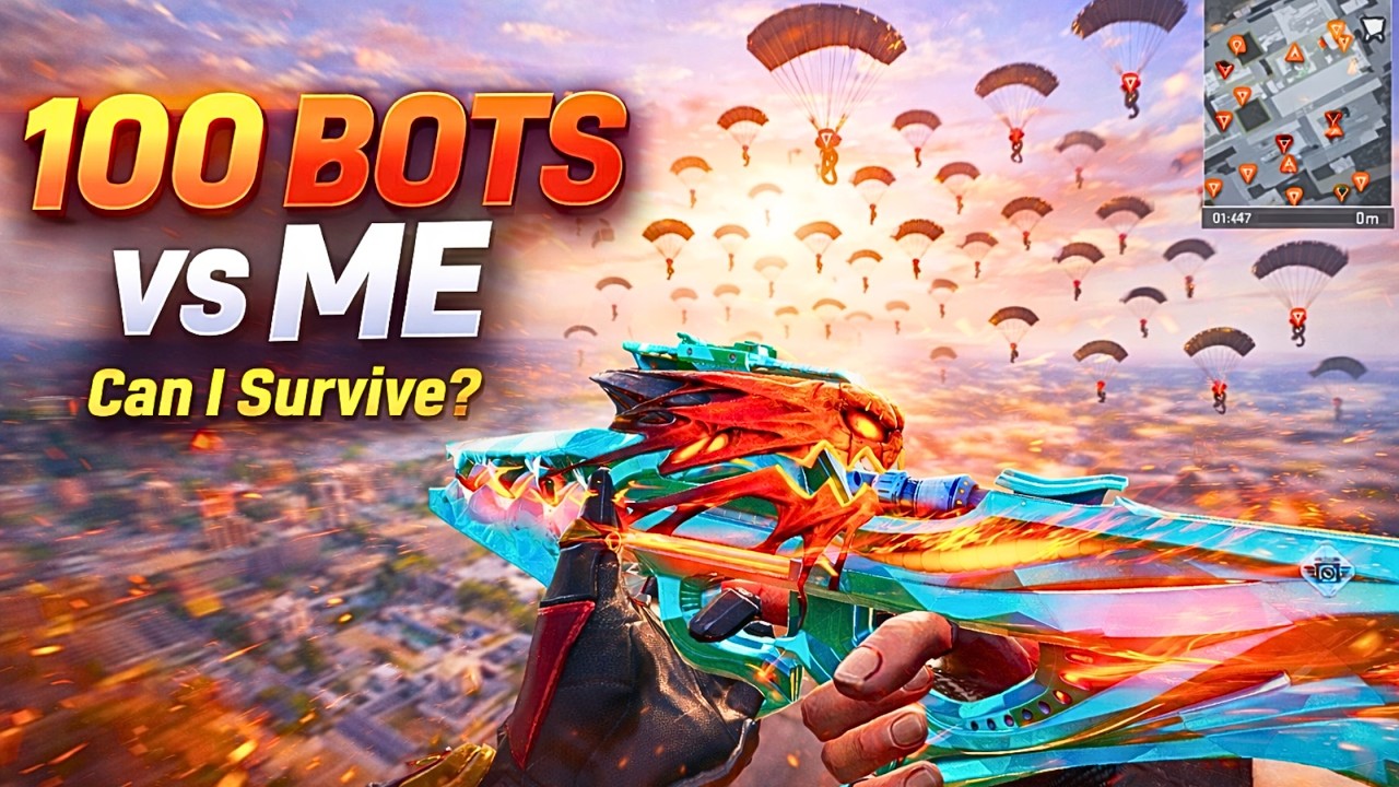100 Bots vs Me in Blood Strike! Can I Survive This Insane Challenge?