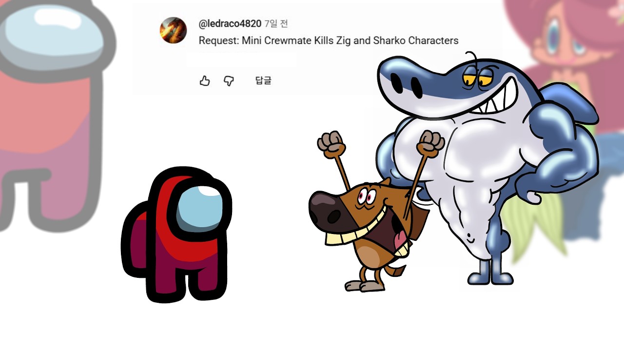 Mini Crewmate Kills ZIG & SHARKO | Fan Request