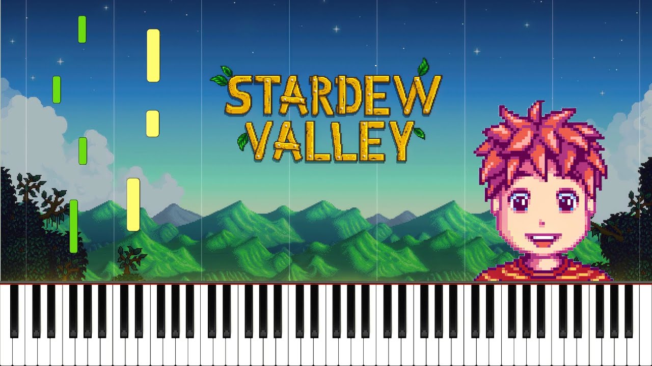 Jaunty - Stardew Valley Piano Cover | Sheet Music [4K]