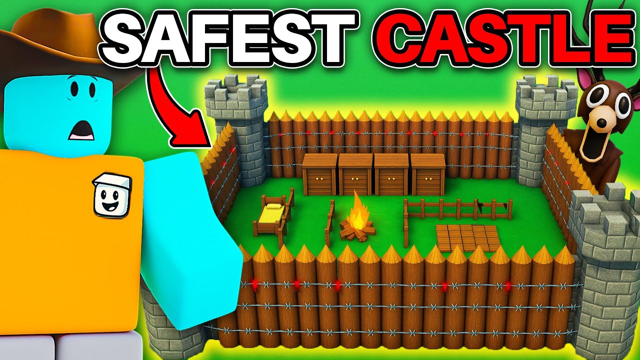 I Built the SAFEST CASTLE BASE in 99 Nights in the Forest!