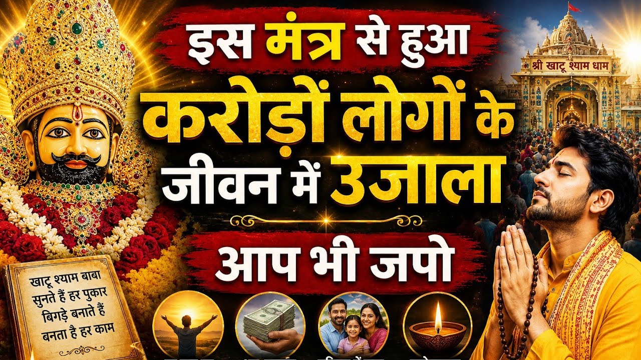 खाटू बाबा देंगे 2 करोड़ सिर्फ 51 बार मंत्र सुनो करोड़पति बनने वाला चमत्कारी मंत्र #vibhaanandvlog 