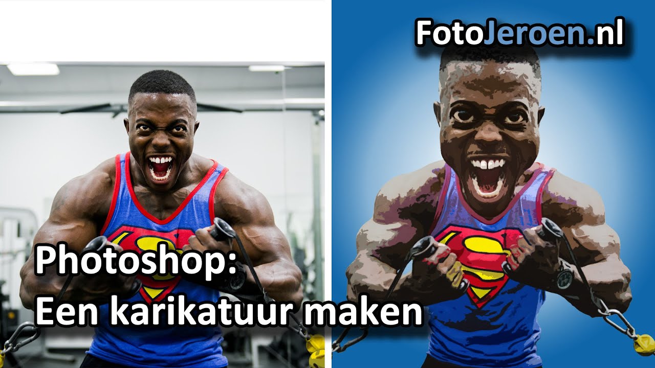 Een karikatuur van een foto maken (Photoshop)