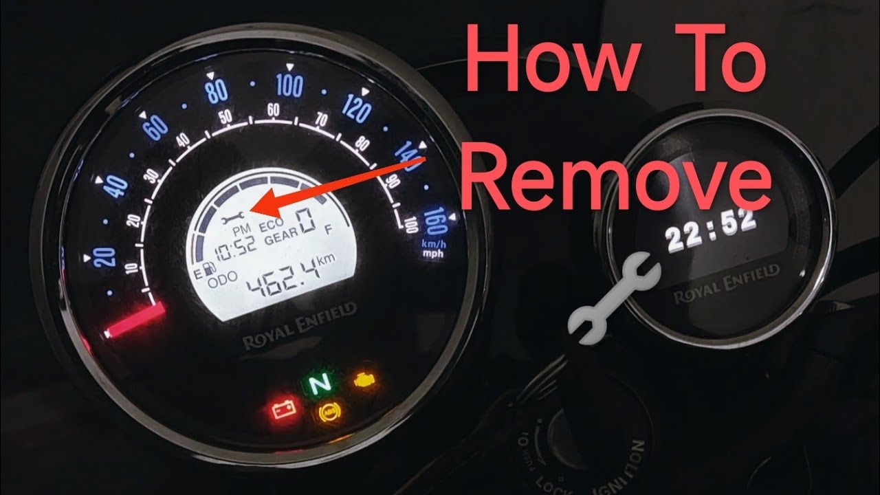 How to Remove Service reminder | Wrench Icon | Meteor 350 Service reminder reset | Royal Enfield