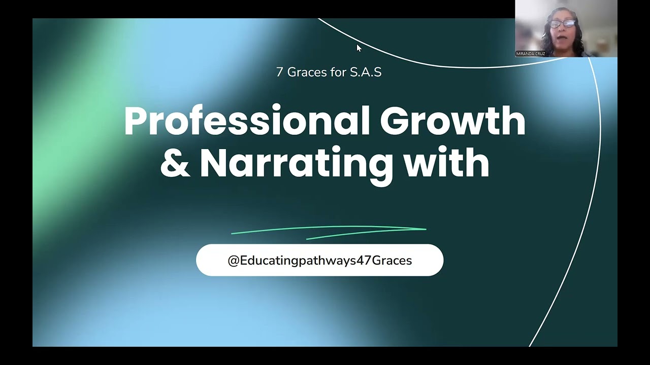 Professional Growth & Narrating