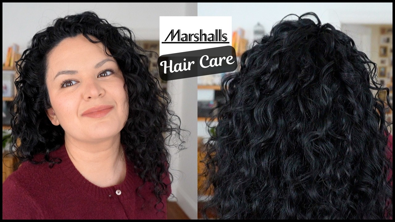 Curly Hair Styling with High-End Products at Discounted Prices | Marshalls Haul