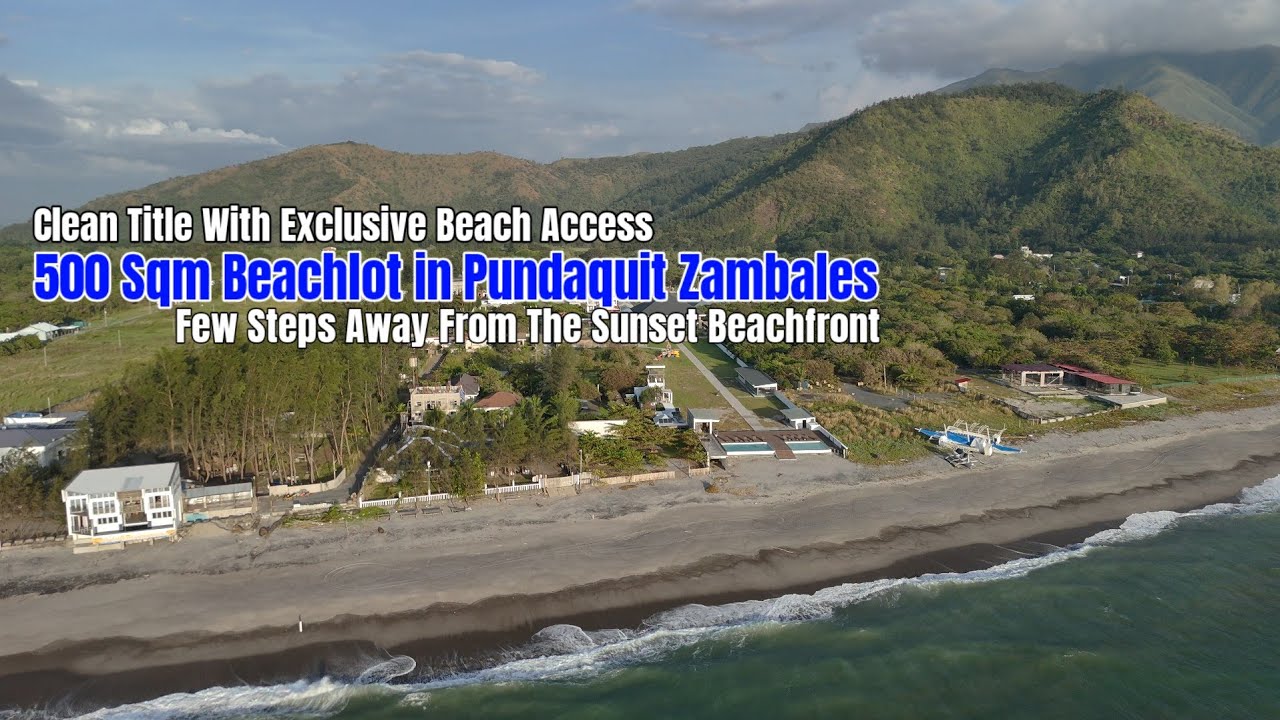 500 Sqm Beachlot sa Zambales for Sale