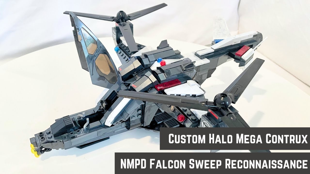 MEGA HALO BLOKS CONSTRUX Custom NMPD FALCON SWEEP RECONNAISSANCE