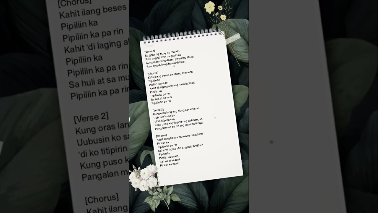 Pipiliin ka (song title)