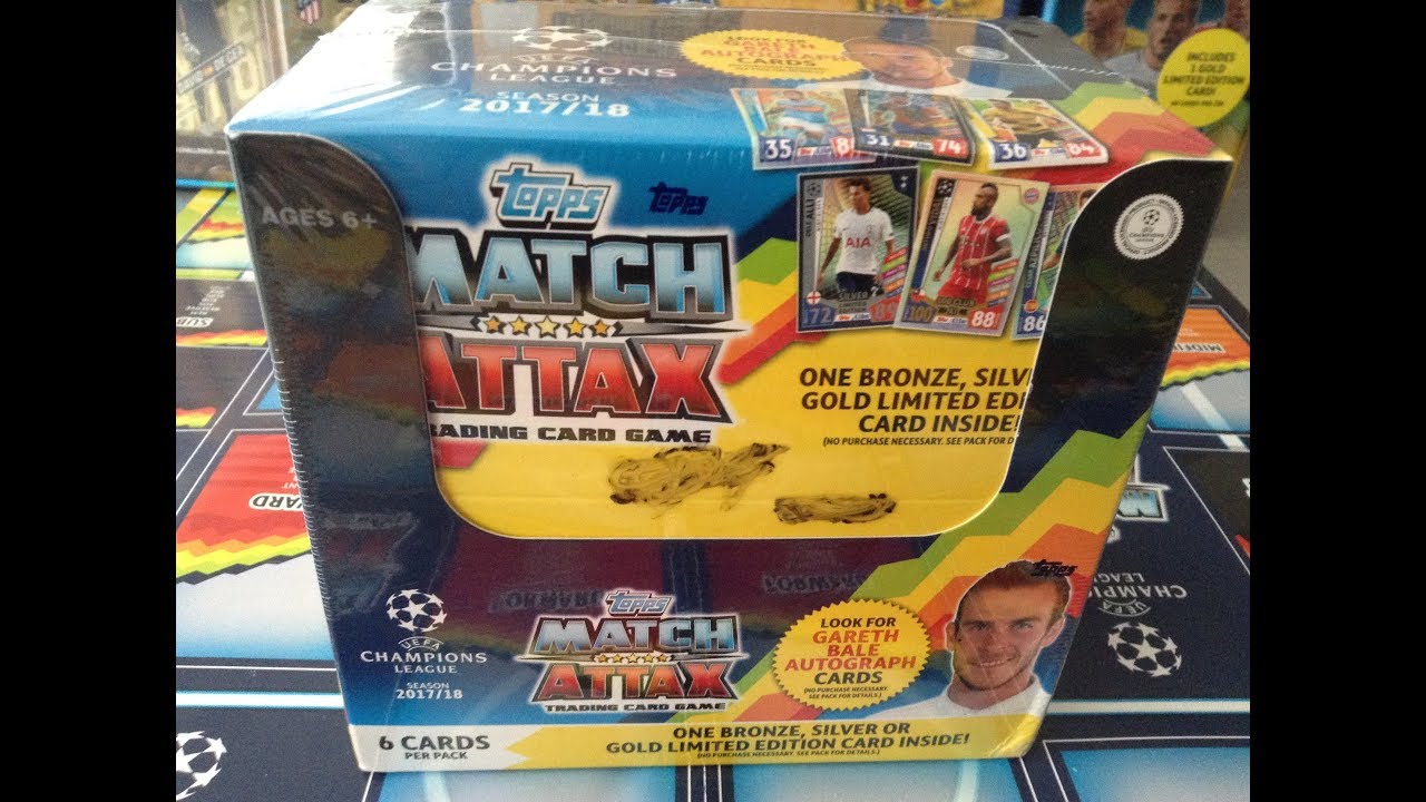 TOPPS MATCH ATTAX CHAMPIONS LEAGUE 17/18 ***USA FULL BOX/50 PACKETS***