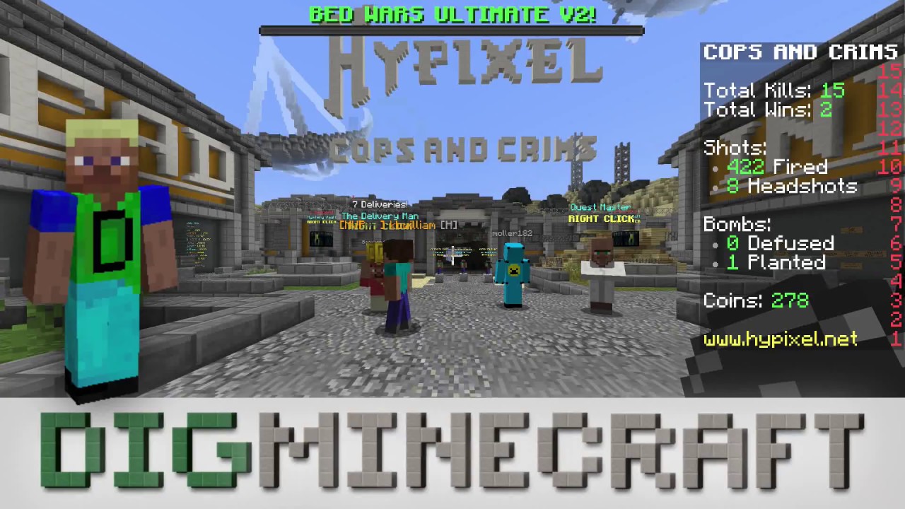 DigMinecraft plays Minecraft Cops and Crims on Hypixel