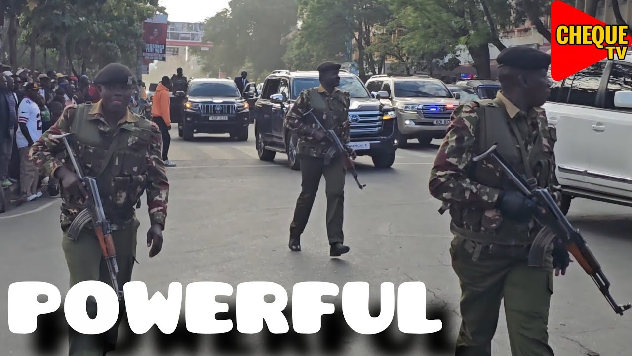 NEVER-SEEN-BEFORE! Police FORCED to Take Cover as Mighty Prophet David Owuor Arrives in Nakuru CBD 