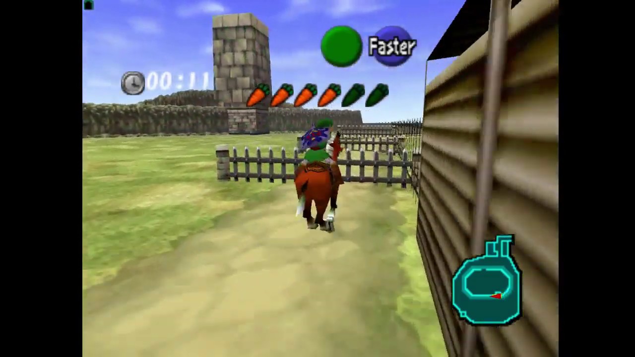 Epona Race/Cow in House in 45 seconds