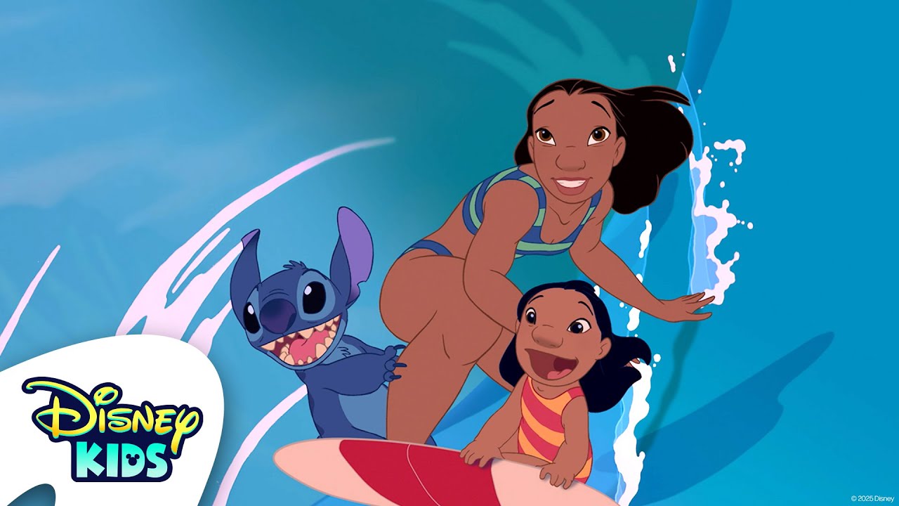 Stitch is Welcomed into the Family 💙🏄 | Lilo & Stitch | @Disney Kids