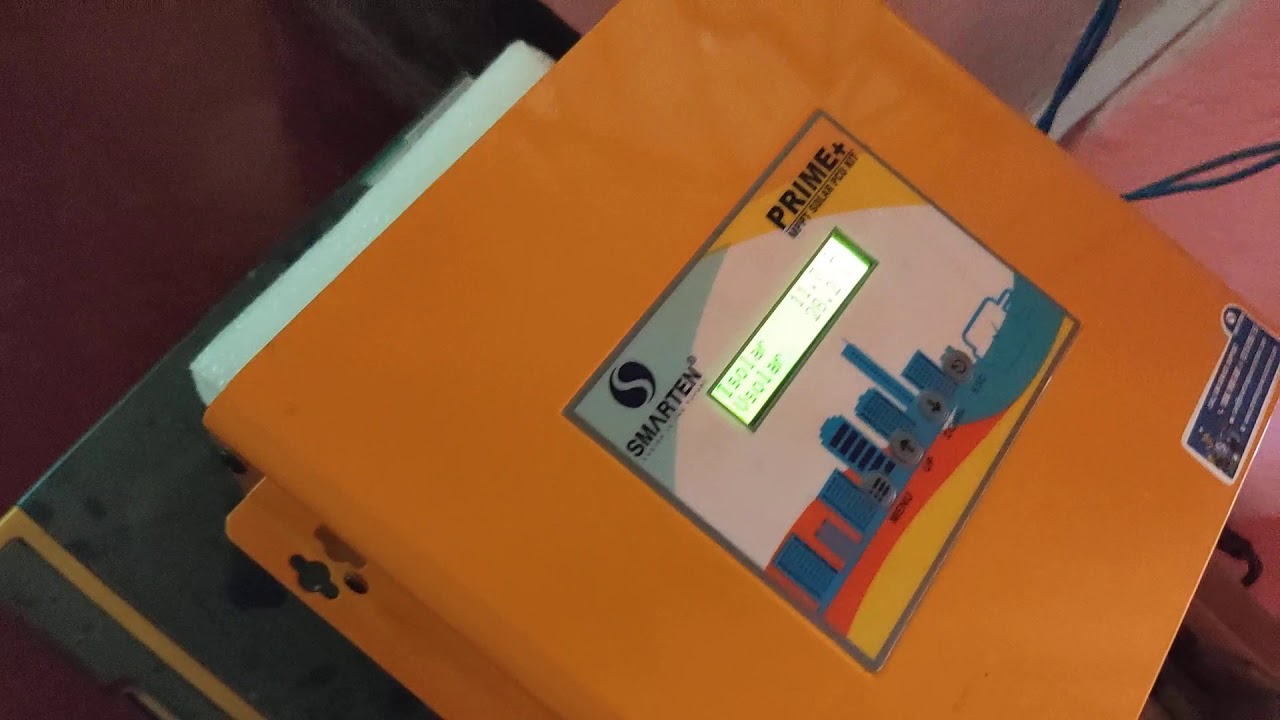 Smarten MPPT solar management unit with luminous 1100/12v solar inverter