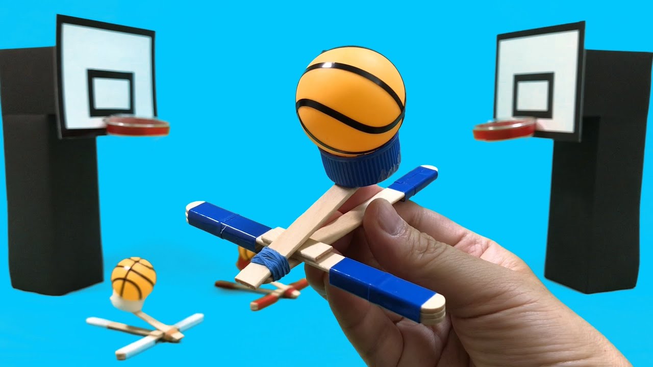 簡単なバスケットボールゲームの作り方　夏休みの工作