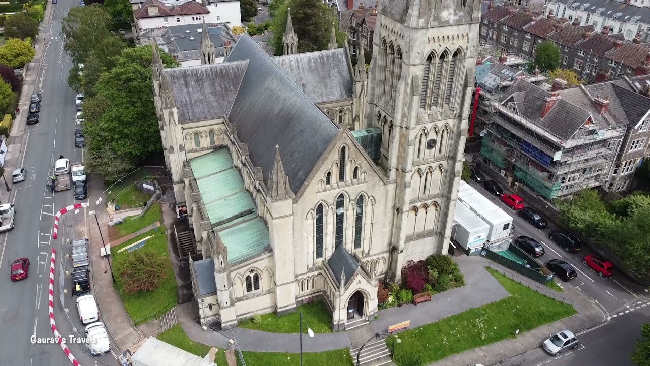 BRISTOL - Christ Church - Beautiful Drone shots- Bristol, England - Gaurav's Travels