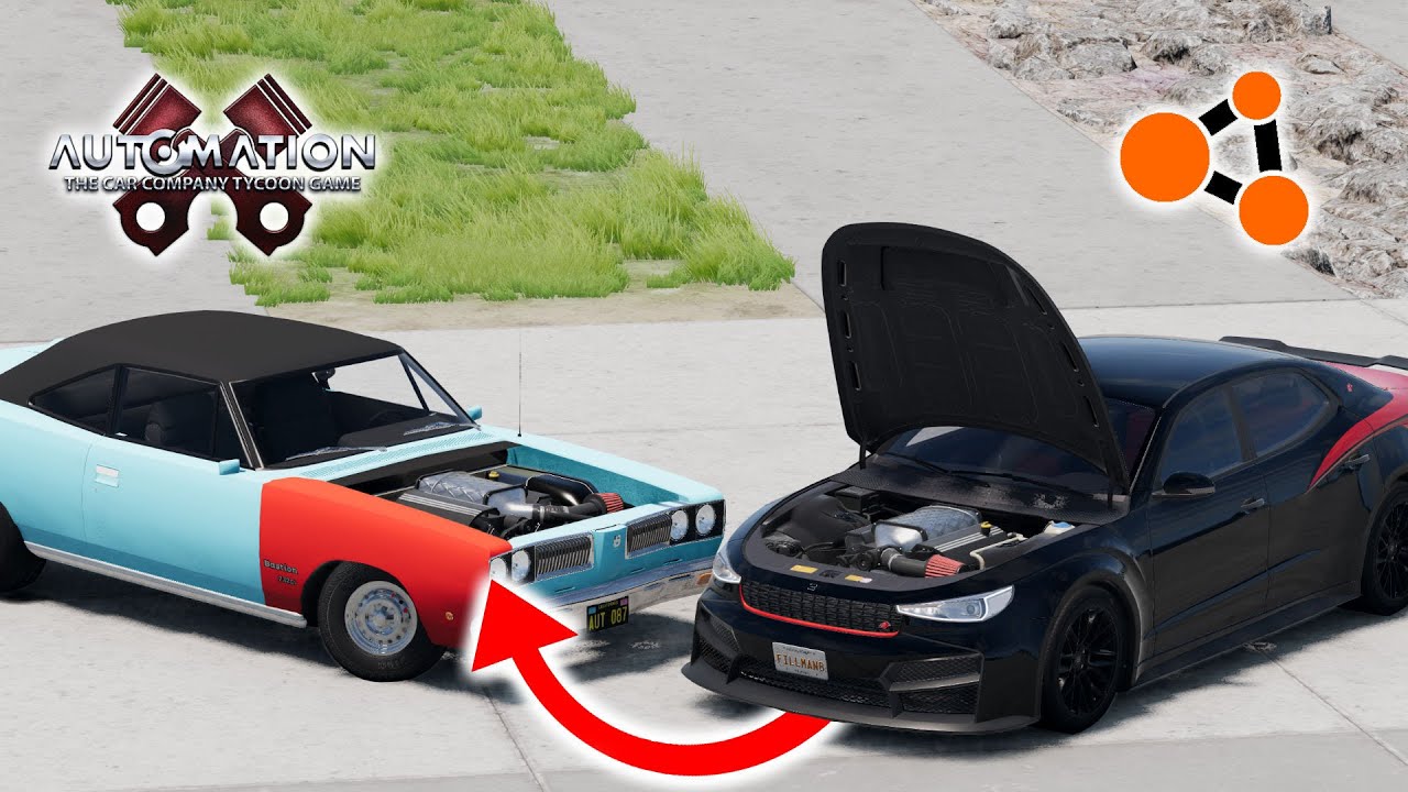 Вот как можно заменить двигатель (автоматизация🔧BeamNG)