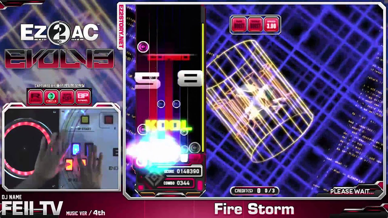 [EZ2AC : EV] 5K - (15) Fire Storm [EX] (ver 1.53)