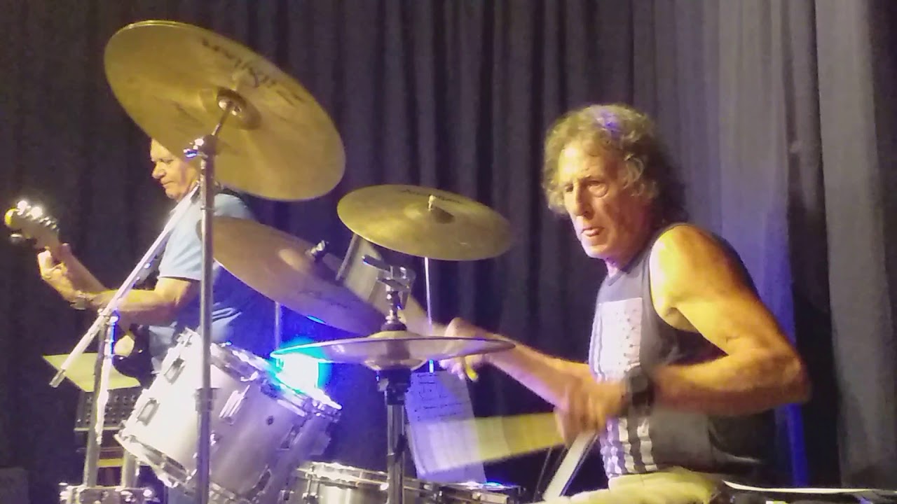 67 year old slays drums, playing Savage by The Shadows