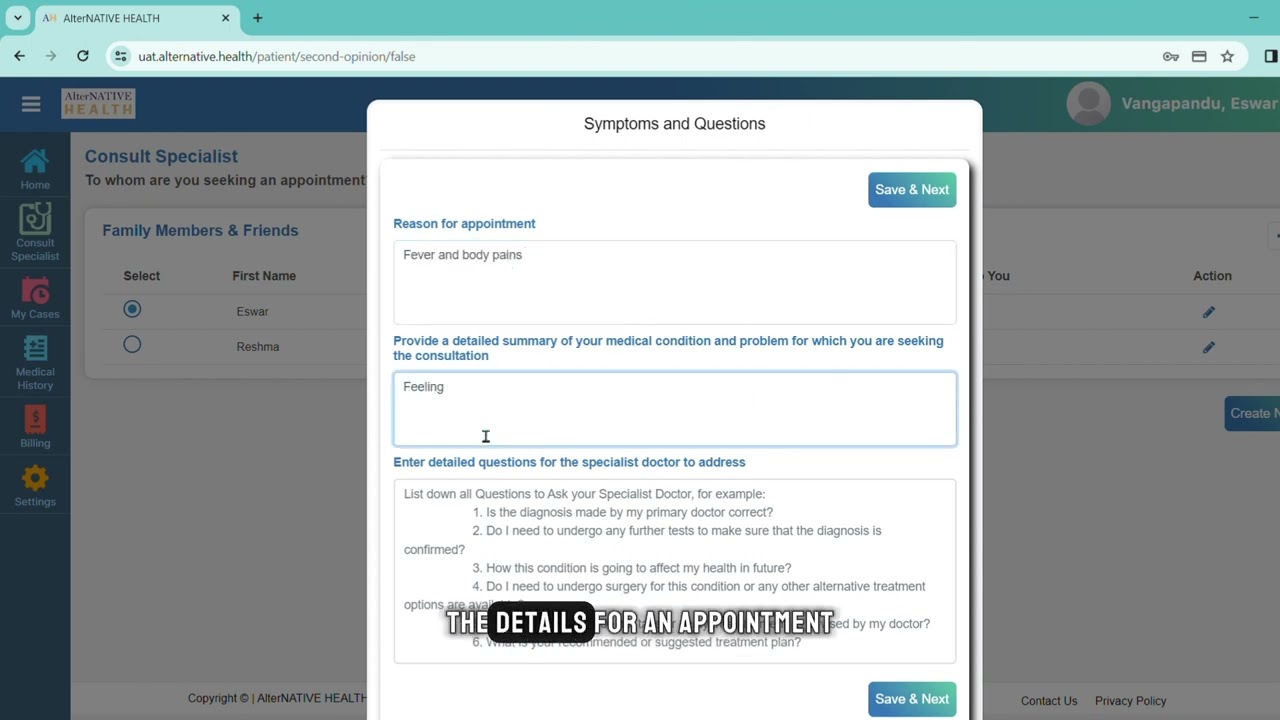 User Manual For New Registration Process-In AlterNATIVE.HEALTH application #alternativehealth