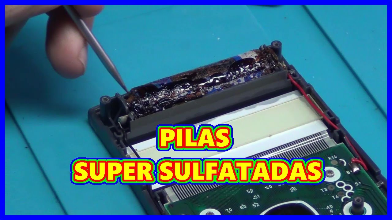 🔴 COMO REPARAR los destrozos del SULFATO de las PILAS, CASIO FX 82MS 🔴  E0208