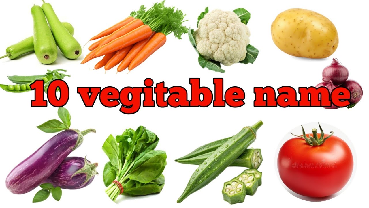 10 सब्जियों के नाम सीखें 🥕 | Learn 10 Vegetables in Hindi & English