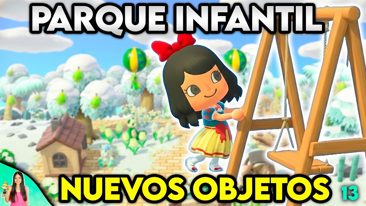 Decoro Parque Infantil con Nuevos OBJETOS (Animal Crossing New Horizons 3.0)