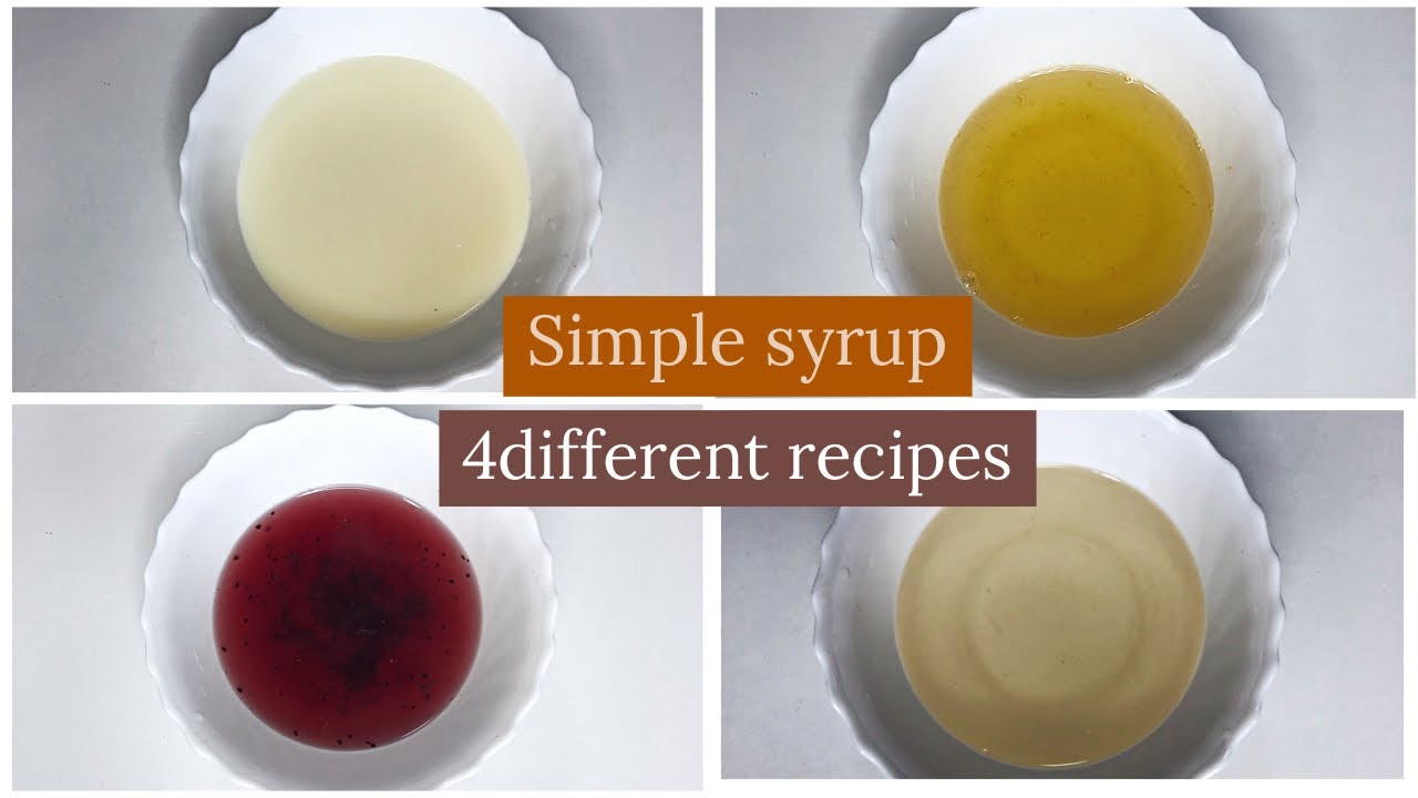HOW TO MAKE SIMPLE SYRUP /4 DIFFERENT FLAVOURS