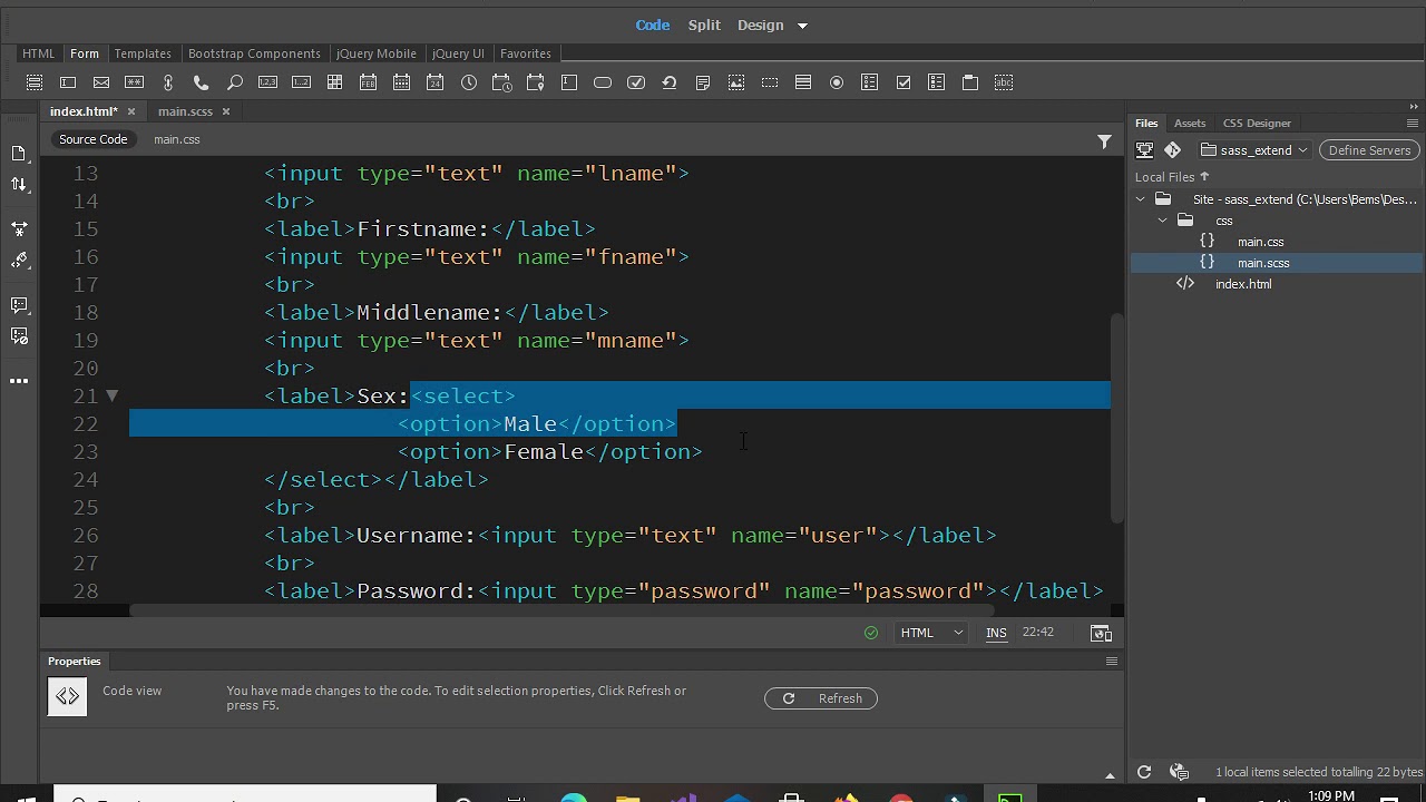 Sass @extend