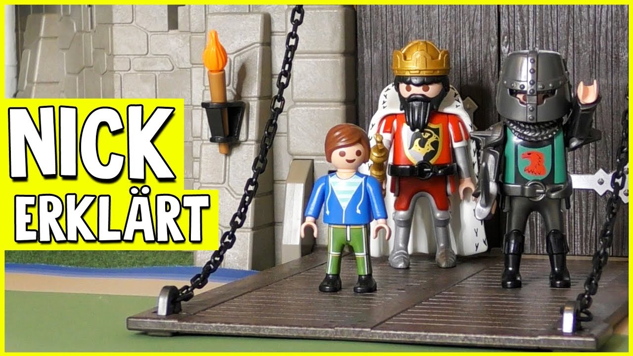 PLAYMOBIL 😃 Nick erkl&auml;rt Ritter und Burgen 🐴🏰 Kinder Spielzeugwelt