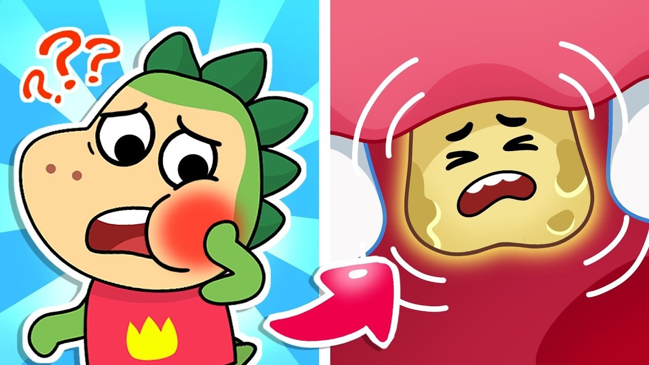 🦷 Spike’s Hurting Tooth! 😱 Healthy Habits and other Stories for Kids by Fire Spike!
