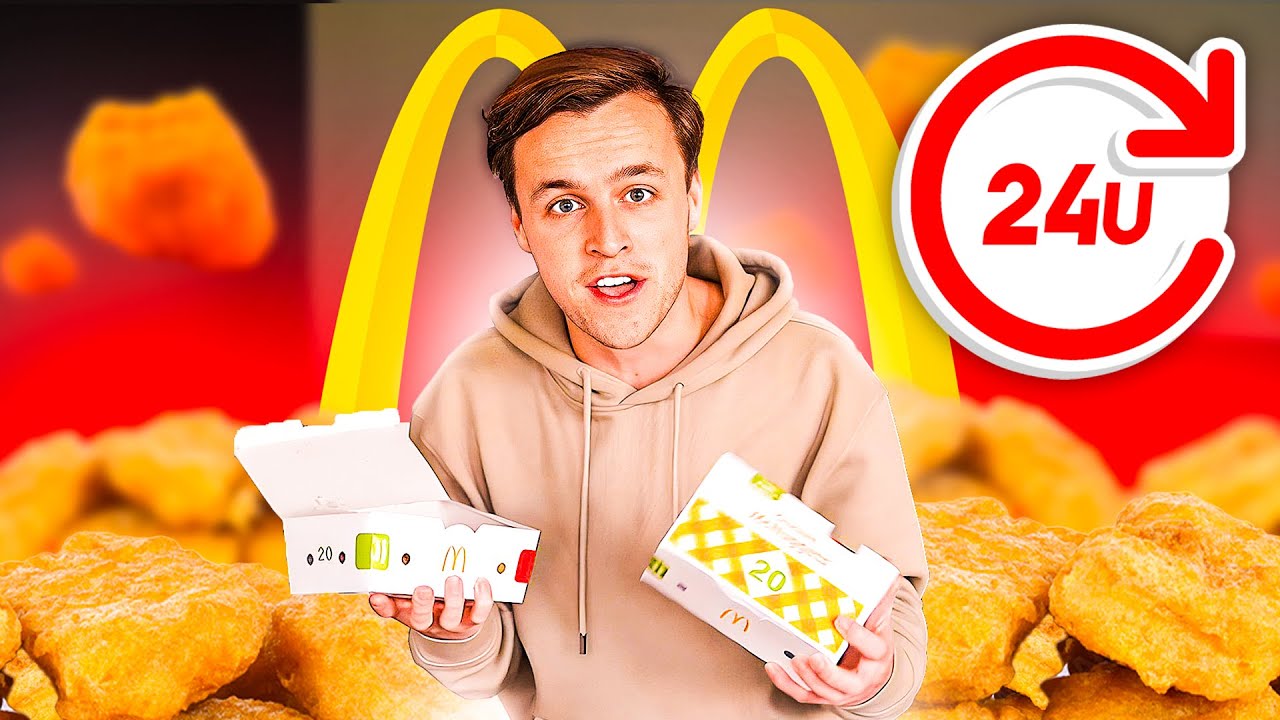 IN 24 UUR ZOVEEL MOGELIJK KIPNUGGETS ETEN (eetwedstrijd)